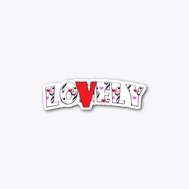 LOVELY V DAY STICKER