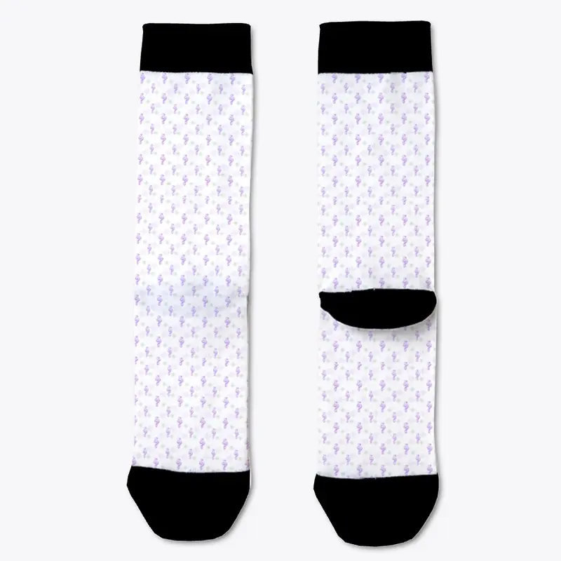 PENTHOUSE* PURPLE|GREEN PLAYER SOCKS