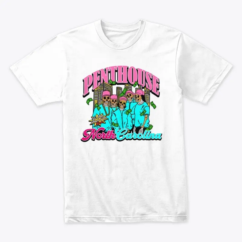 PENTHOUSE* 4REAL CYANlPINK T SHIRT