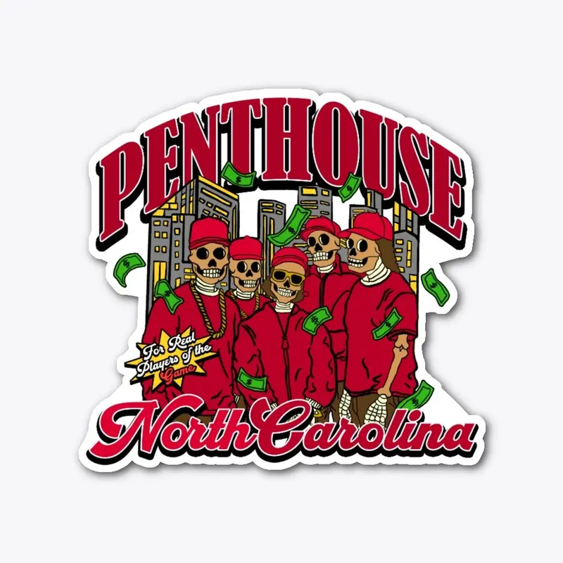 PENTHOUSE* 4REAL RED STICKER