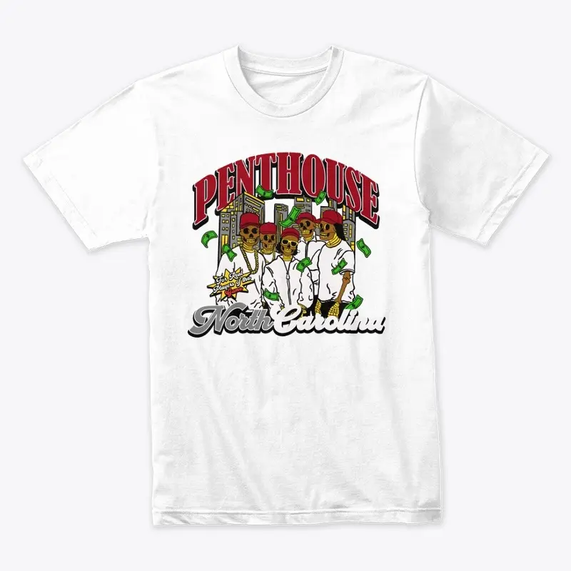 PENTHOUSE* 4REAL REDlGREY T SHIRT